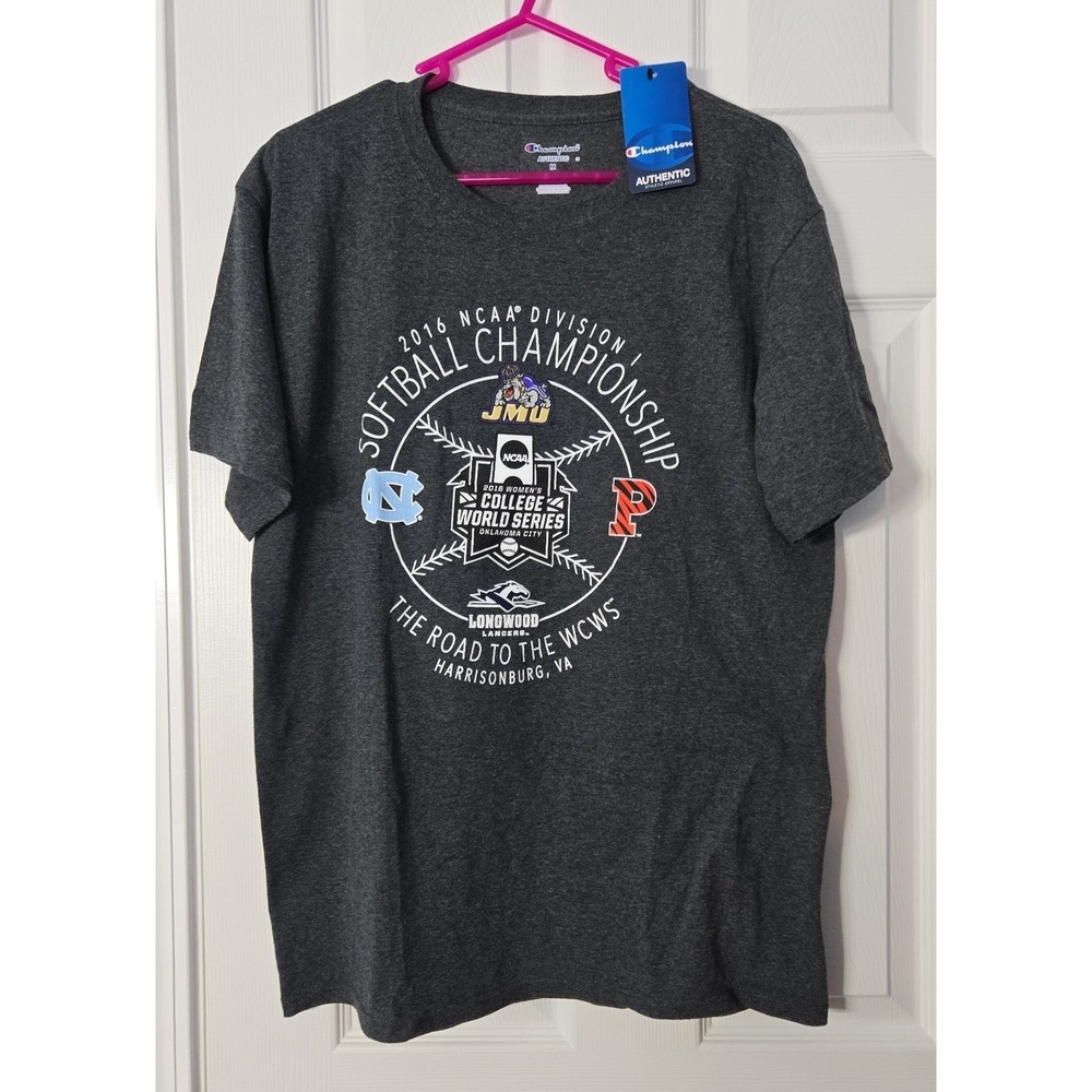 Champion New NCCA Divisionâ 2016 Championship Softball Tshirt Size Medium